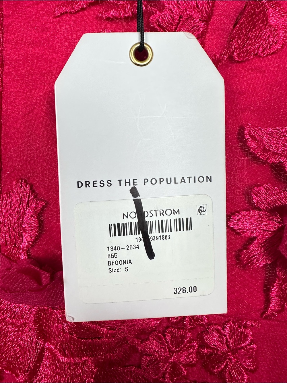 DRESS THE POPULATION Sidney Gown Begonia 3D Floral Lace Maxi Dress - Picture 5 of 11